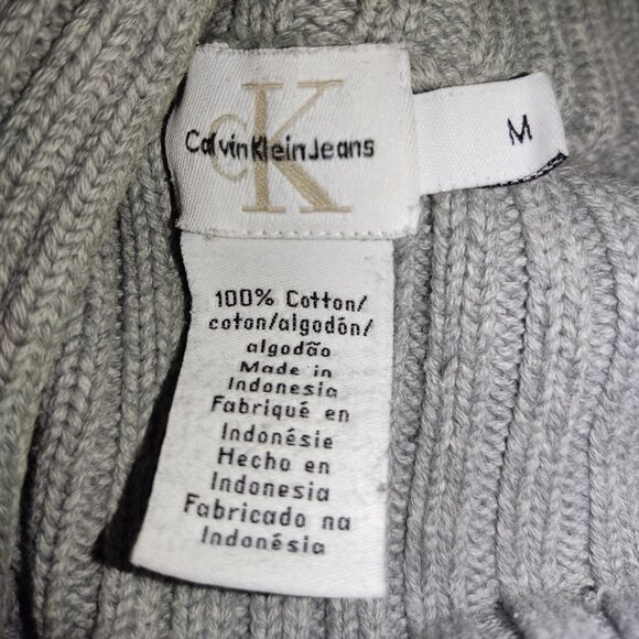 Calvin Klein Jeans‎ pullover gray grey cotton sweater | Size Medium - Picture 14 of 16